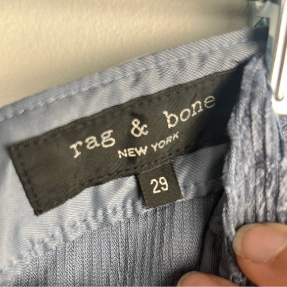 Rag & Bone Rosa Corduroy Pants Classic Fit Deep Blue Women's Size 29 - Picture 8 of 8